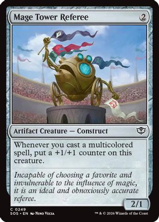 Mage Tower Referee (SOS-249)  Foil - Secrets of Strixhaven
