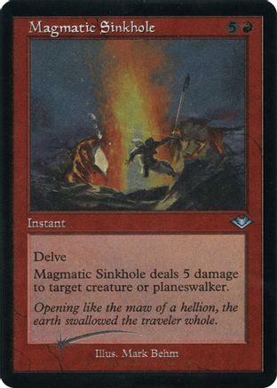 Magmatic Sinkhole (Retro Frame) (Foil Etched) (MH1-017) Foil - Modern Horizons