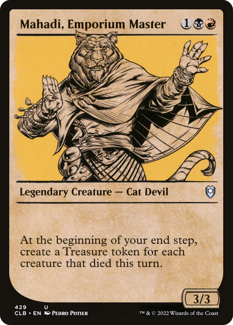 Mahadi, Emporium Master (Showcase) (CLB-429)  Foil - Commander Legends: Battle for Baldur's Gate: (Showcase)