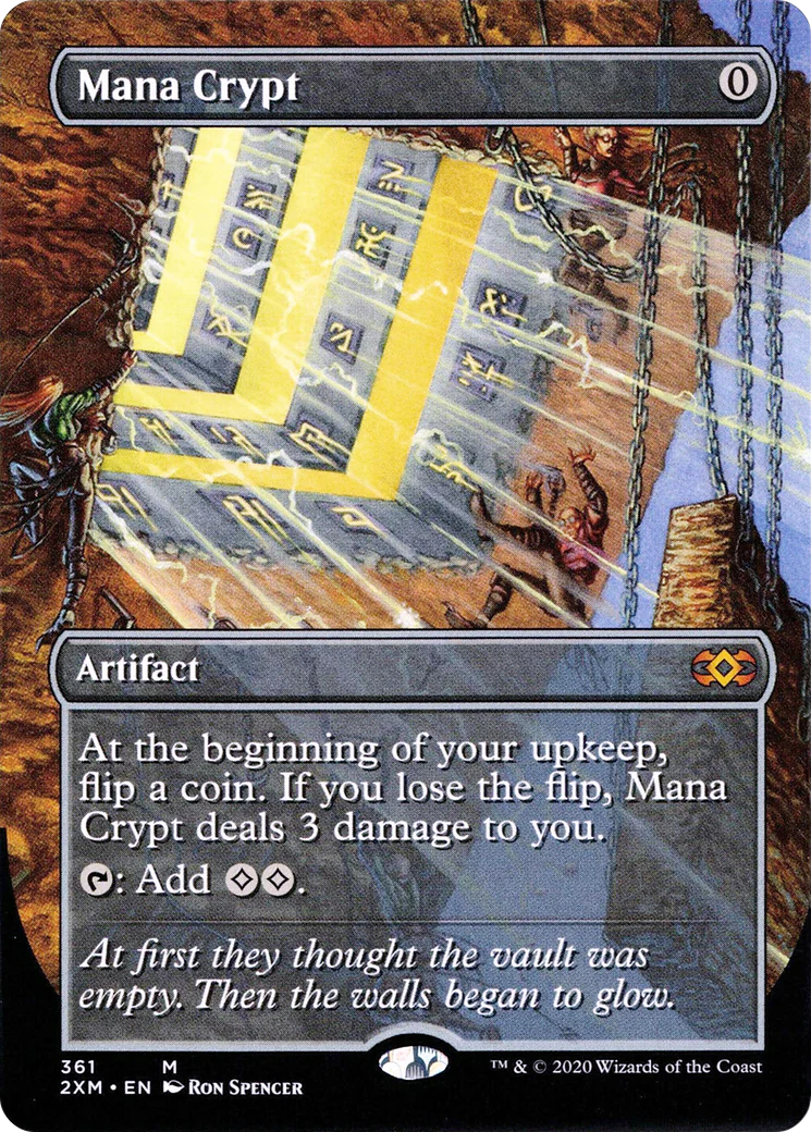 Mana Crypt (Borderless) (2XM-361)  Foil - Double Masters