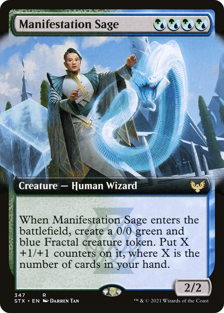 Manifestation Sage (Extended Art) (STX-347)  Foil - Strixhaven: School of Mages: (Extended Art)