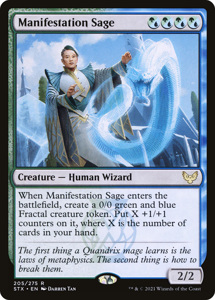 Manifestation Sage (STX-205)  Foil - Strixhaven: School of Mages