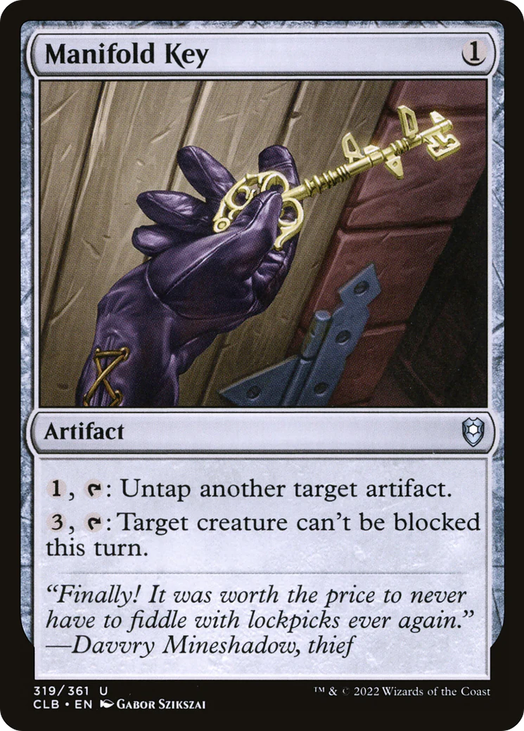 Manifold Key (CLB-319)  Foil - Commander Legends: Battle for Baldur's Gate