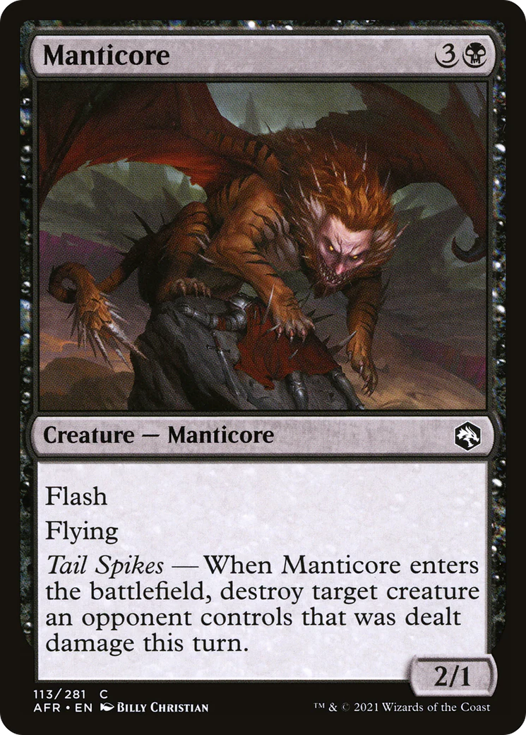 Manticore (AFR-113) Foil - Adventures in the Forgotten Realms