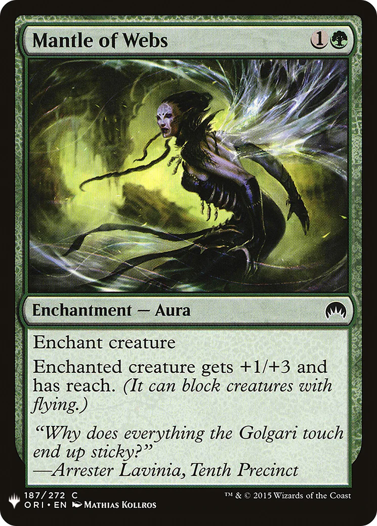 Mantle of Webs (LIST-ORI-187)  - The List