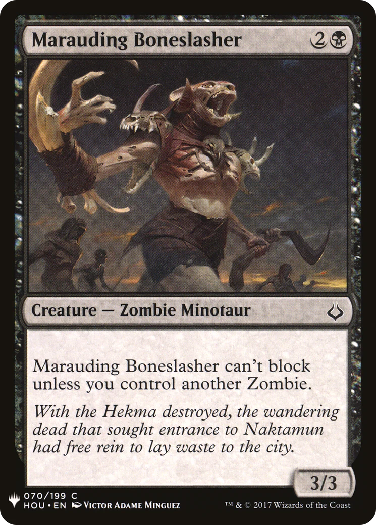 Marauding Boneslasher (LIST-HOU-70)  - The List