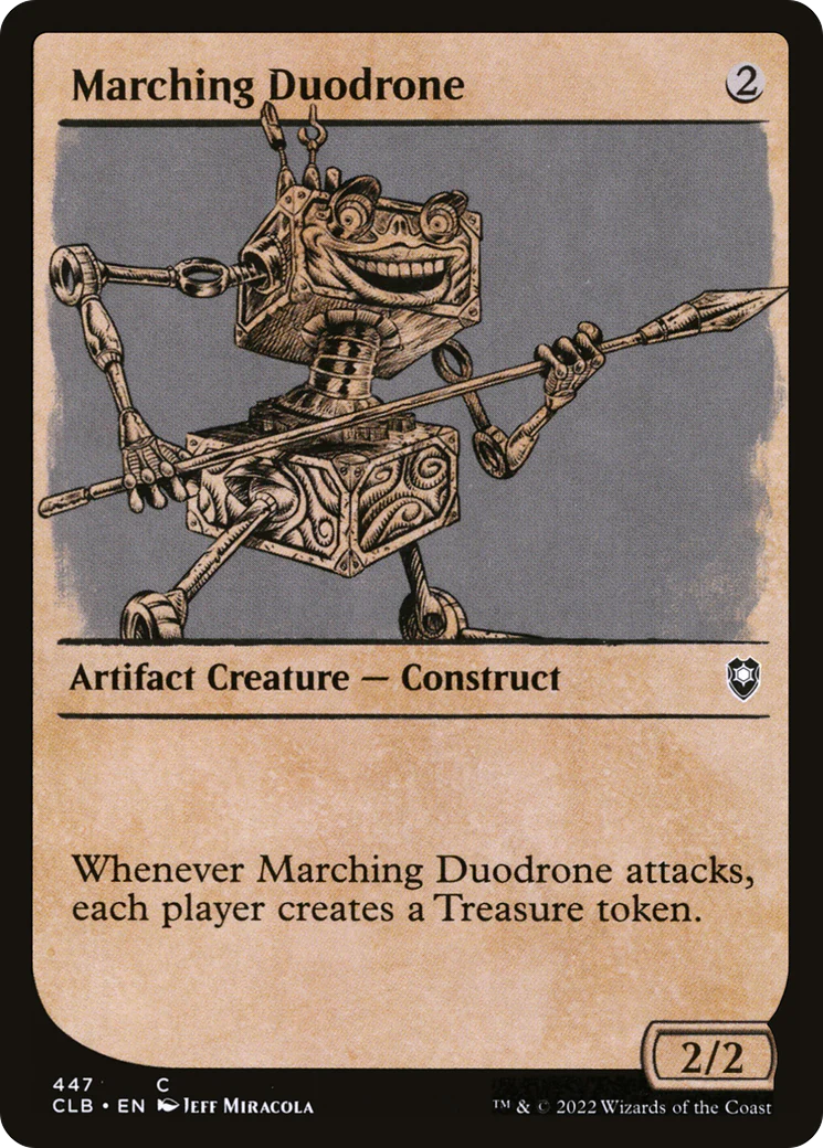 Marching Duodrone (Showcase) (CLB-447)  Foil - Commander Legends: Battle for Baldur's Gate: (Showcase)