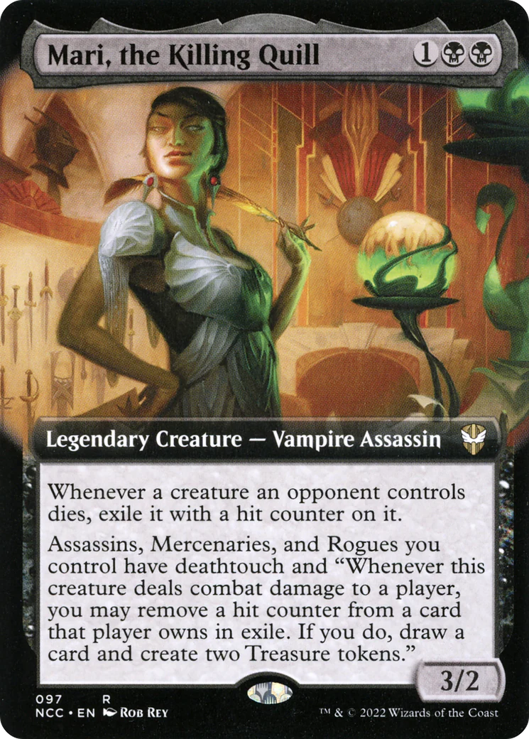 Mari, the Killing Quill (Extended Art) (NCC-097)  Foil - New Capenna Commander: (Extended Art)