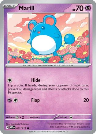 Marill 083/217  - Reverse Holofoil ME Ascended Heroes - Common