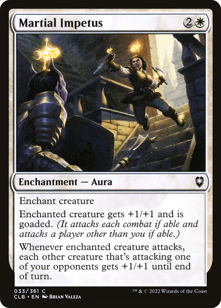 Martial Impetus (CLB-033) Foil - Commander Legends: Battle for Baldur's Gate