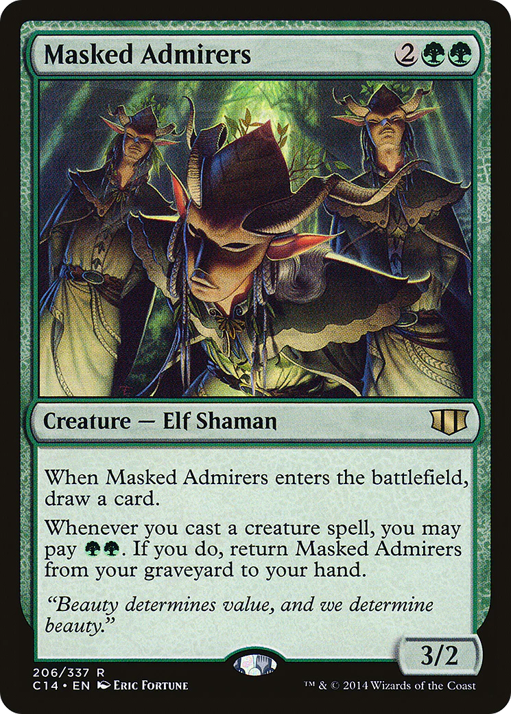 Masked Admirers (C14-206)  - Commander 2014