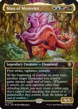 Mass of Mysteries (Borderless) (ECC-003)  Foil - Commander: Lorwyn Eclipsed