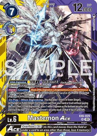 Mastemon ACE (EX6-029) - Limited Card Pack -Another Knight- Foil