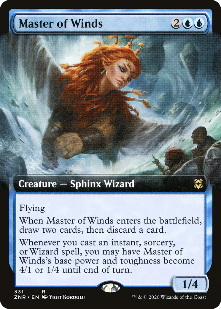 Master of Winds (Extended Art) (ZNR-331)  Foil - Zendikar Rising