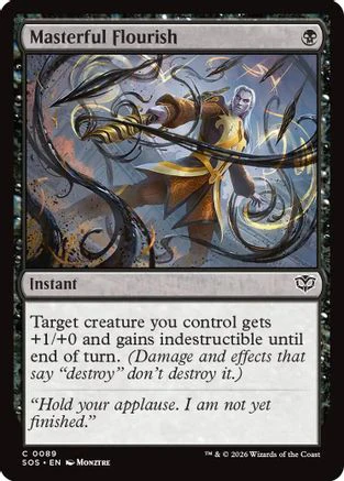 Masterful Flourish (SOS-089)  Foil - Secrets of Strixhaven