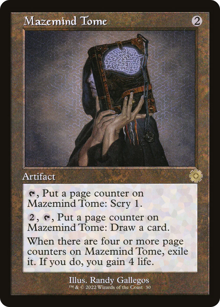 Mazemind Tome (BRR-030)  Foil - The Brothers' War Retro Artifacts