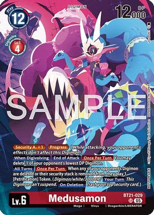 Medusamon (2026 Dash Pack Campaign) (Alternate Art - Chinese) (BT21-029) - World Convergence Foil