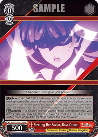Meeting Her Savior, Rose Oriana (SR) (EIS/SX07-028S) - The Eminence in Shadow
