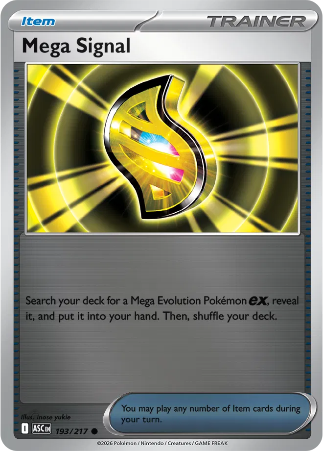 Mega Signal 193  - Reverse Holofoil ME Ascended Heroes - Common