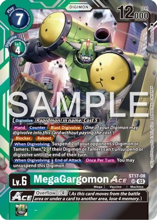 MegaGargomon ACE (ST17-08) - Starter Deck 17: Double Typhoon Advanced Deck Set Foil