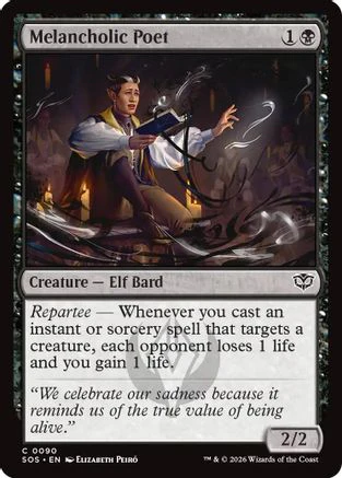 Melancholic Poet (SOS-090)  Foil - Secrets of Strixhaven
