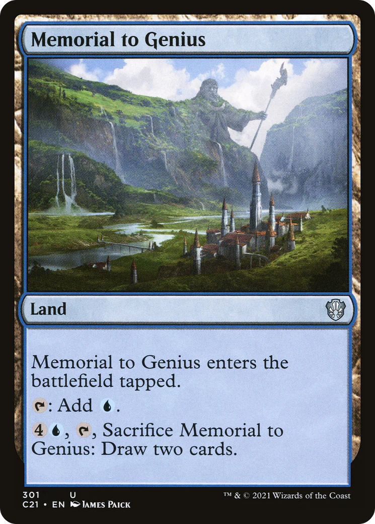 Memorial to Genius (C21-301)  - Commander 2021