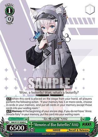 "Memories of Blue Butterflies" N102 (NIK/S117-E049 C) - GODDESS OF VICTORY: NIKKE