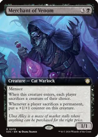 Merchant of Venom (Extended Art) (SOC-076)  - Commander: Secrets of Strixhaven