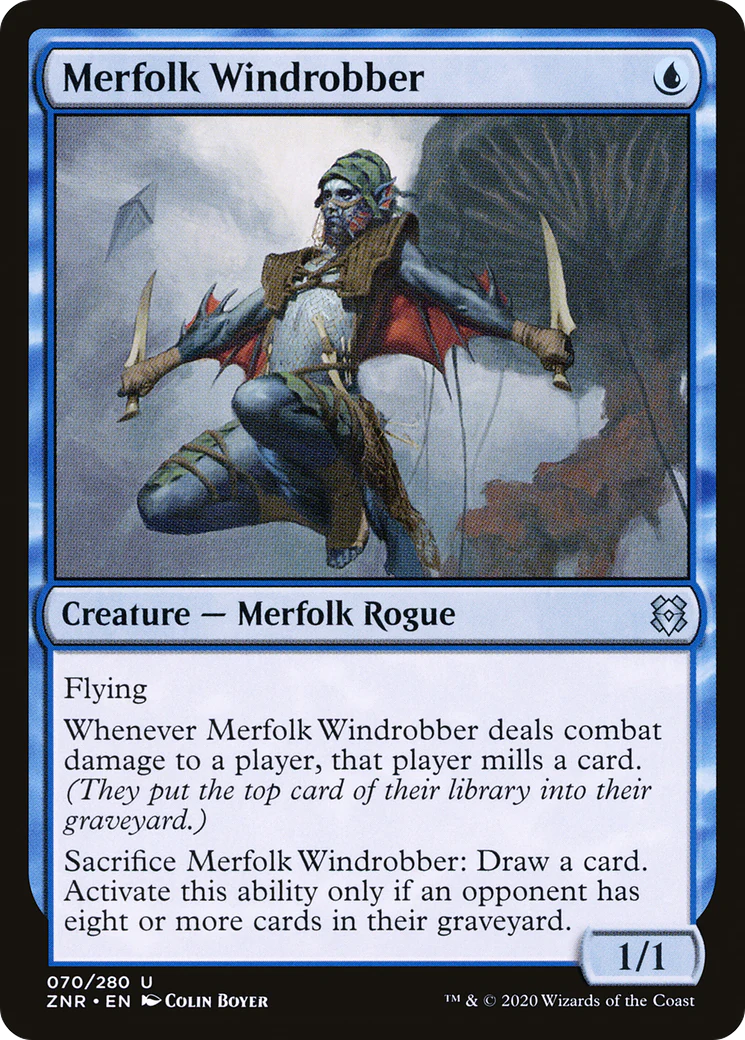 Merfolk Windrobber (ZNR-070)  - Zendikar Rising