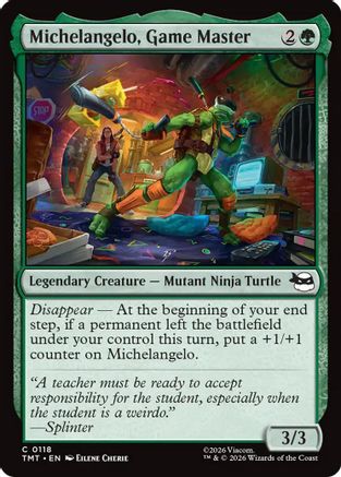 Michelangelo, Game Master (TMT-118)  Foil - Teenage Mutant Ninja Turtles
