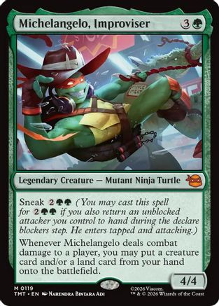 Michelangelo, Improviser (TMT-119)  - Teenage Mutant Ninja Turtles