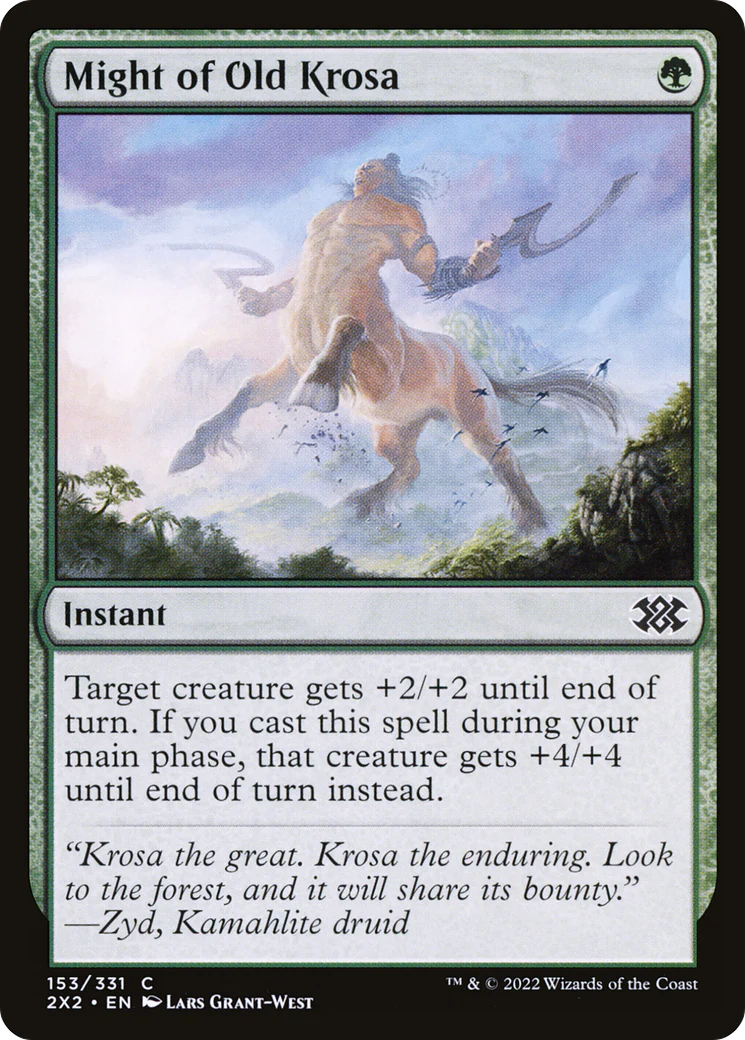 Might of Old Krosa (2X2-153)  Foil - Double Masters 2022