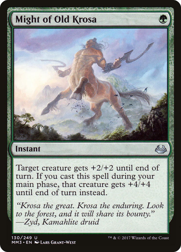 Might of Old Krosa (MM3-130)  Foil - Modern Masters 2017