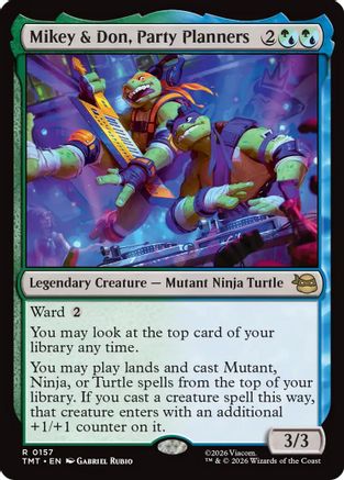 Mikey & Don, Party Planners (TMT-157)  - Teenage Mutant Ninja Turtles