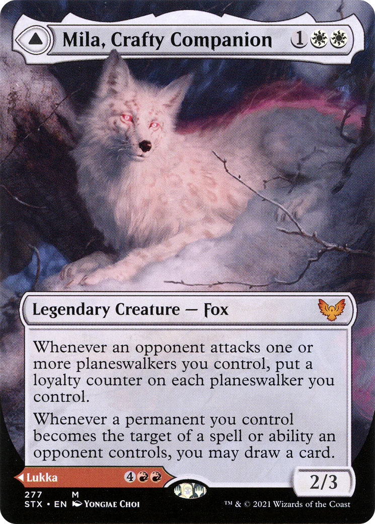 Mila, Crafty Companion (Borderless) (STX-277) Foil - Strixhaven: School of Mages - Image 3