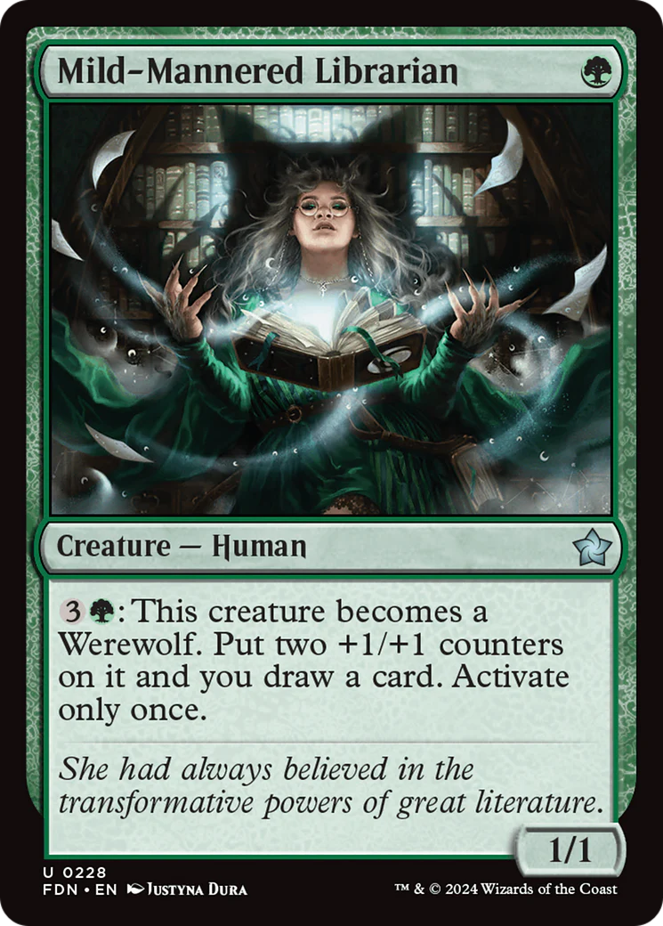 Mild-Mannered Librarian (FDN-228)  Foil - Foundations
