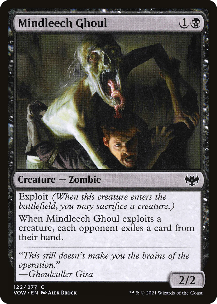 Mindleech Ghoul (VOW-122) Foil - Innistrad: Crimson Vow