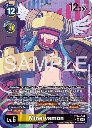 Minervamon (Alternate Art) (BT24-041) - Time Stranger Foil