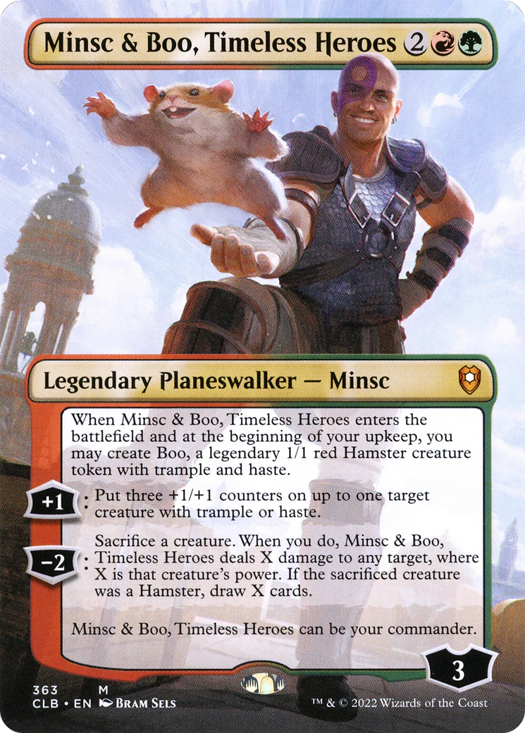 Minsc & Boo, Timeless Heroes (Borderless) (CLB-363) Foil - Commander Legends: Battle for Baldur's Gate