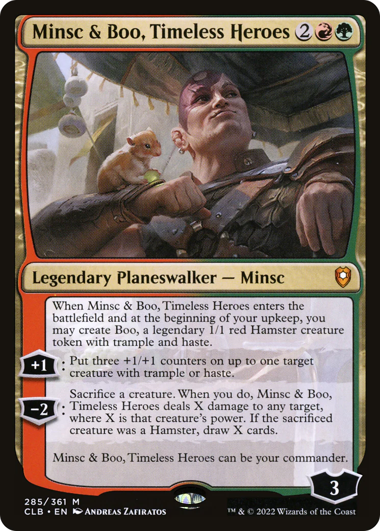 Minsc & Boo, Timeless Heroes (CLB-285)  Foil - Commander Legends: Battle for Baldur's Gate