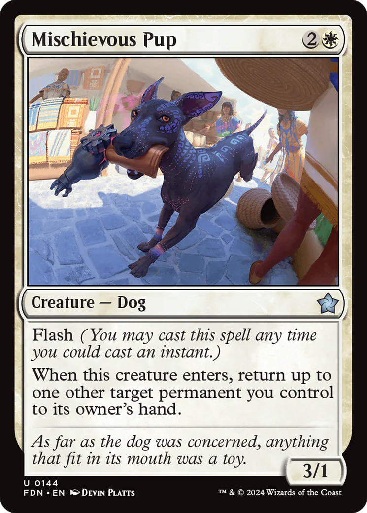 Mischievous Pup (FDN-144) Foil - Foundations