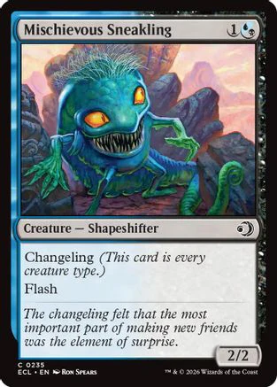 Mischievous Sneakling (ECL-235) - Lorwyn Eclipsed