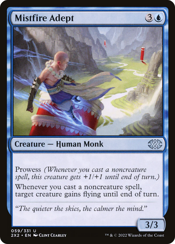 Mistfire Adept (2X2-059) Foil - Double Masters 2022