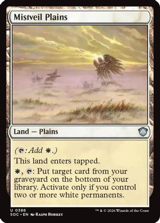Mistveil Plains (SOC-386)  - Commander: Secrets of Strixhaven