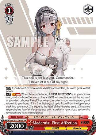 Modernia: First Affection (NIK/S117-E059 RR) - GODDESS OF VICTORY: NIKKE