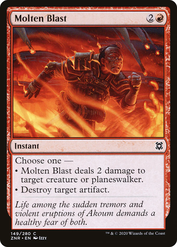 Molten Blast (ZNR-149)  - Zendikar Rising