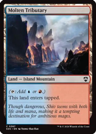 Molten Tributary (SOC-387)  - Commander: Secrets of Strixhaven