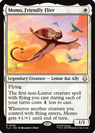 Momo, Friendly Flier (PRE-029)  Foil - Prerelease Cards
