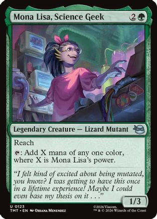 Mona Lisa, Science Geek (TMT-123)  Foil - Teenage Mutant Ninja Turtles