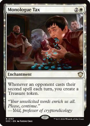 Monologue Tax (SOC-157)  - Commander: Secrets of Strixhaven